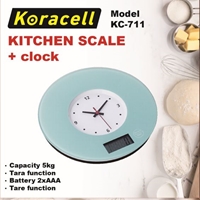 Koracell kuhinjska vaga+sat  KC-711